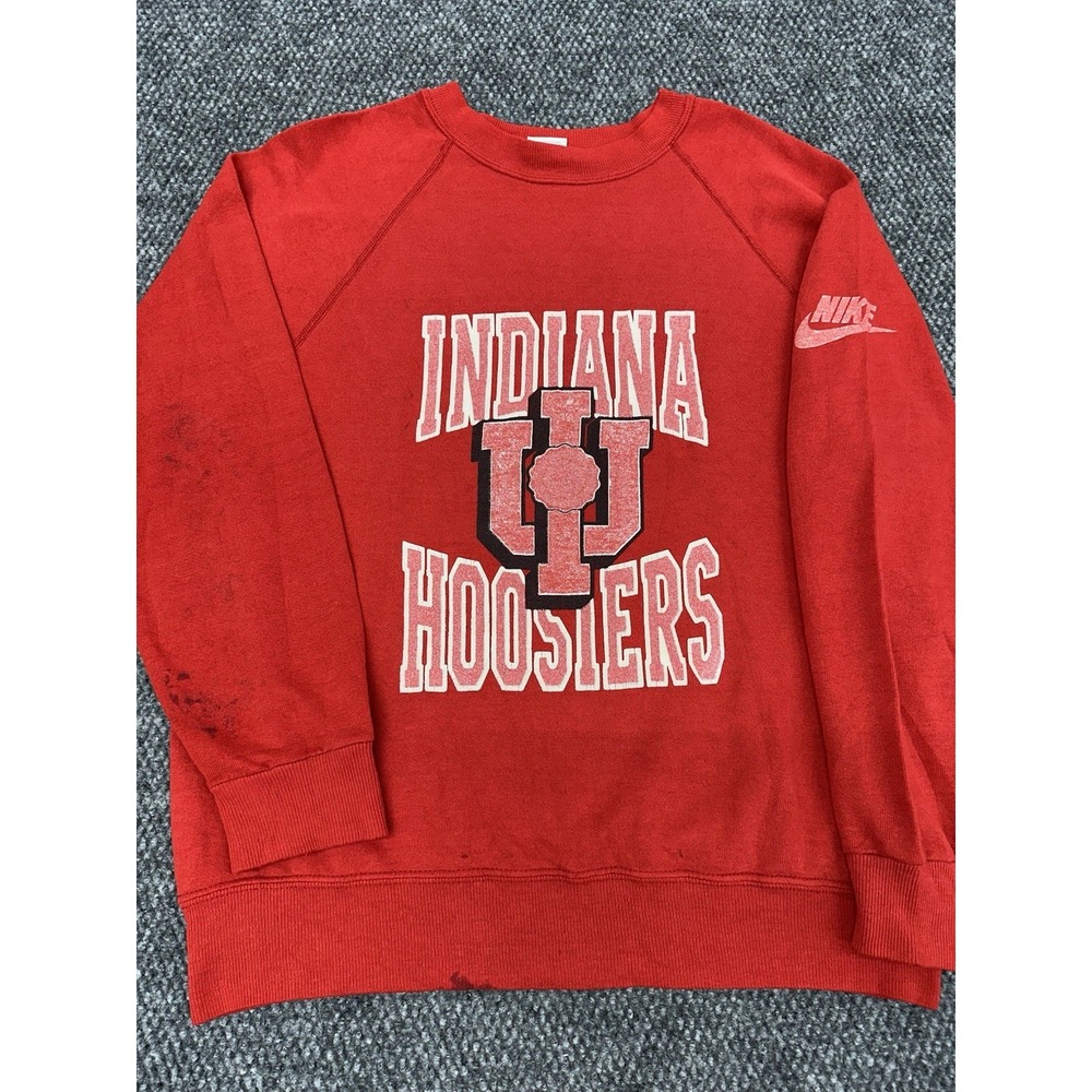Vintage Indiana Hoosiers Nike Crewneck Sweatshirt USA • Men's Large (Runs Small)